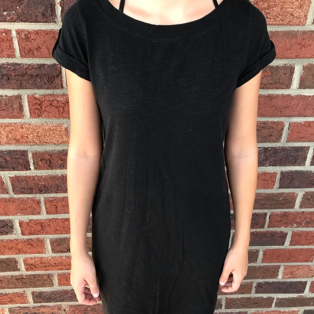 Black t-shirt dress